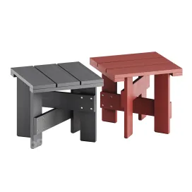 Crate outdoor table by hay